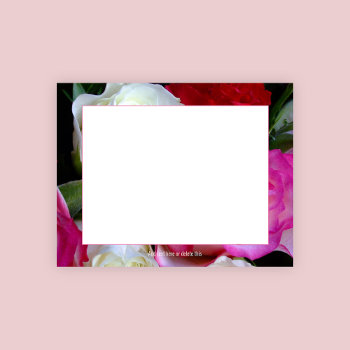 Floral Pink Roses  Feminine Notepad by floraluniverses at Zazzle