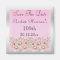 Floral Pink & Silver Save The Date 100th