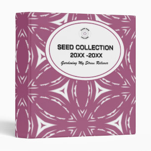 Floral Pink Watercolor Flowers Pattern Journal 3 Ring Binder