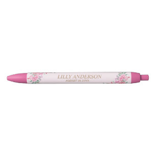 Floral Pink wedding Pen