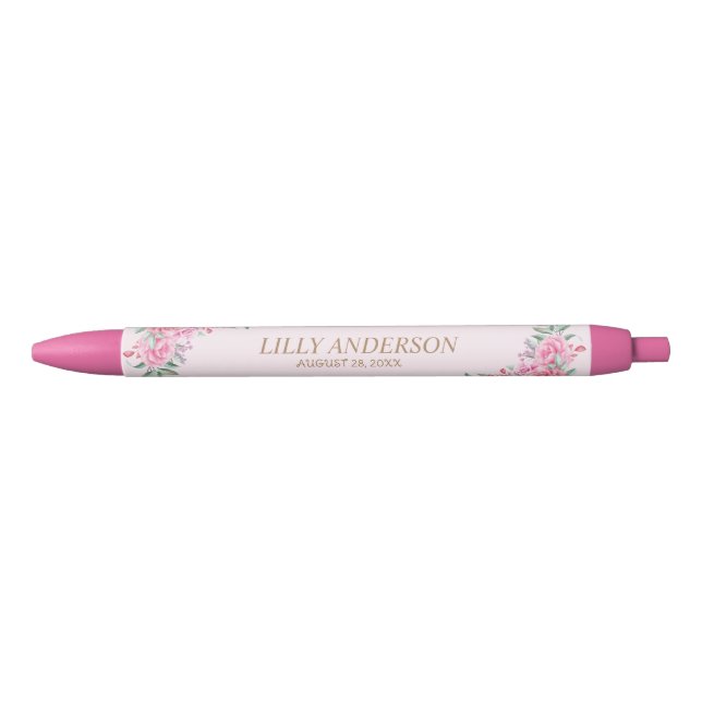 Floral Pink wedding   Pen (Front)