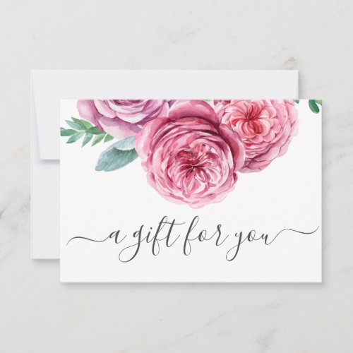 Floral Pink White Business Gift Certificate