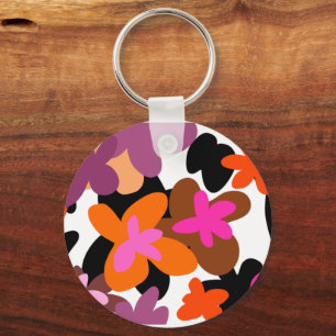 Floral pinky keychain