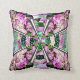Floral Pinwheel Throw Pillow