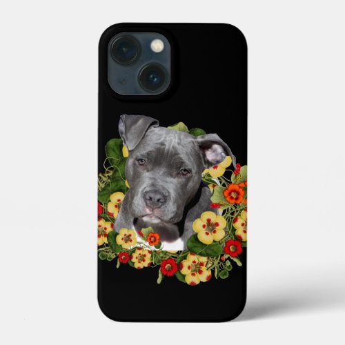 Floral pitbull mom  iPhone 13 mini case