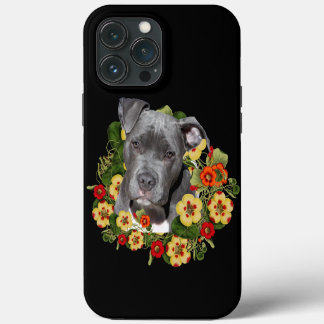 Floral pitbull mom  iPhone 13 pro max case