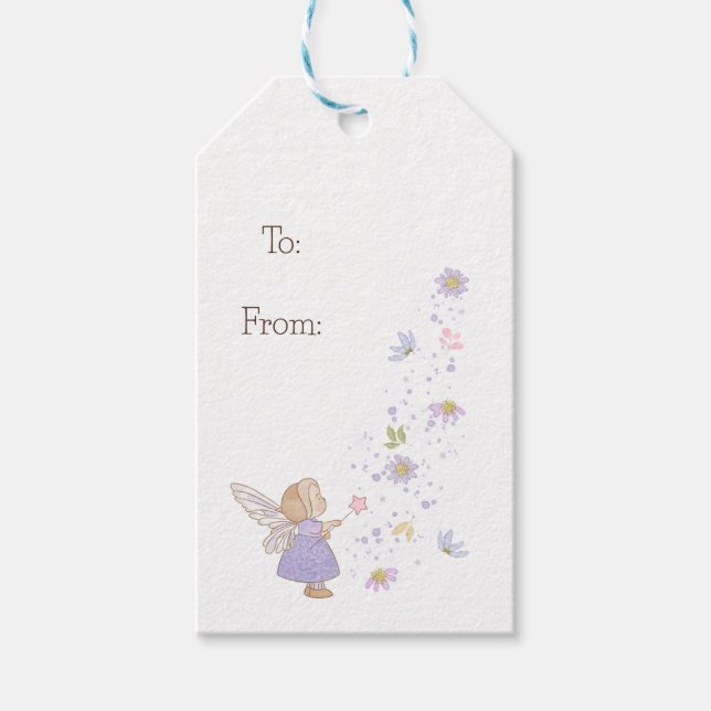 Floral Pixie Gift Tags (Front)