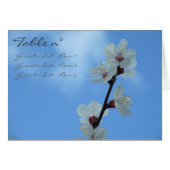 Floral Placeholder Card Template (Front Horizontal)