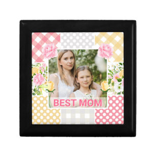 Floral & Plaid Photo Frame Mother's Day Gift Box