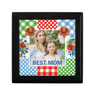 Floral & Plaid Photo Frame Mother's Day Gift Box