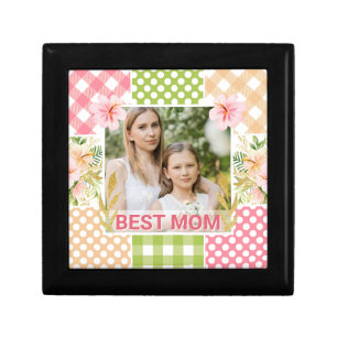 Floral & Plaid Photo Frame Mother's Day Gift Box