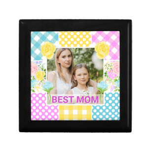 Floral & Plaid Photo Frame Mother's Day Gift Box