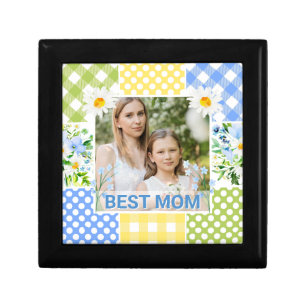Floral & Plaid Photo Frame Mother's Day Gift Box