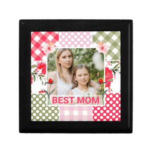 Floral & Plaid Photo Frame Mother's Day Gift Box