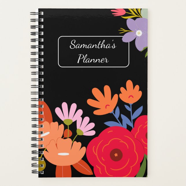 Floral Planner - Personalized (Front)