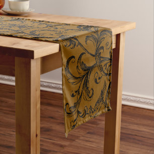 Floral Plant Print Table Runner