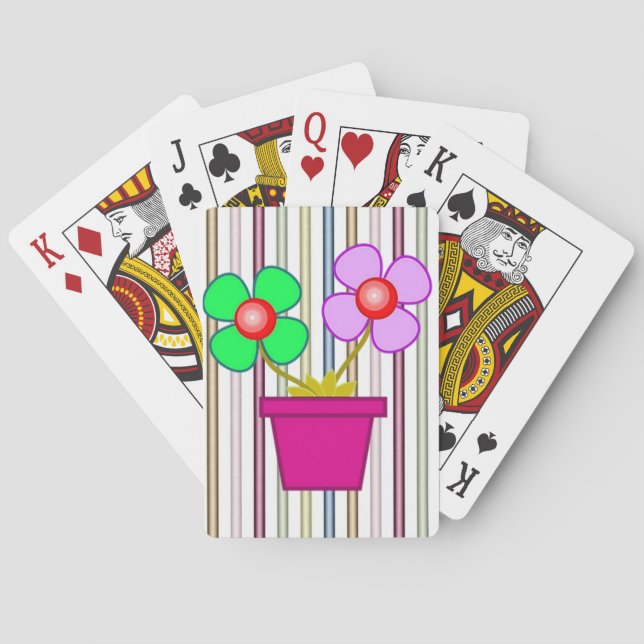 Floral Playing Card Deck (Back)