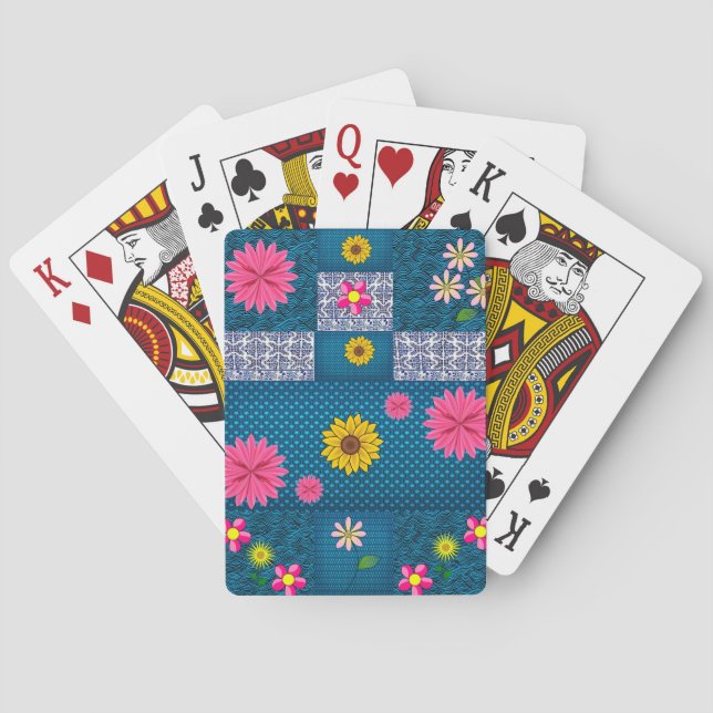 Floral Playing Card Deck (Back)