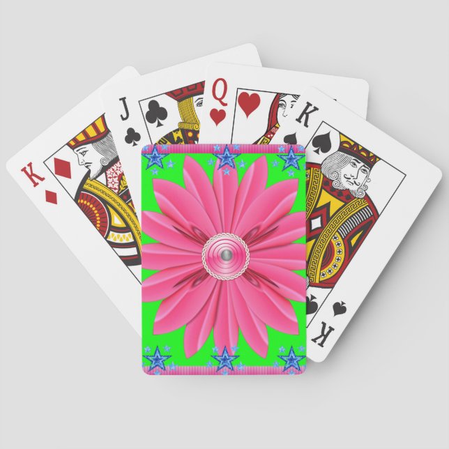 Floral Playing Card Deck (Back)