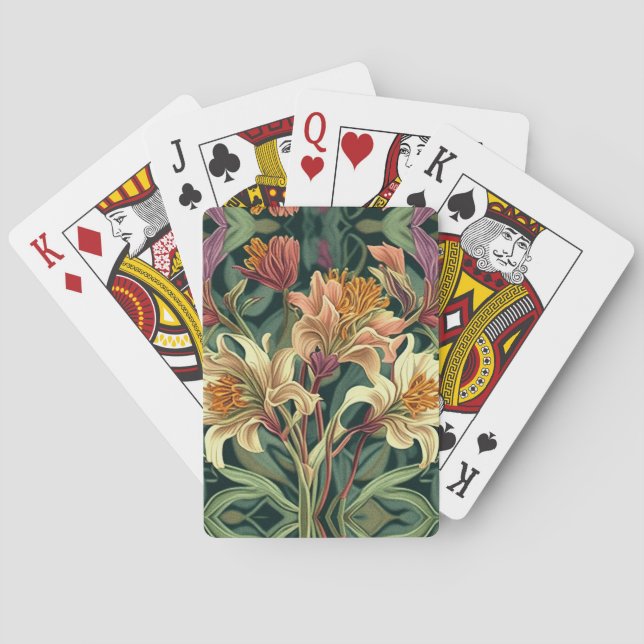 Floral Playing Cards (Back)