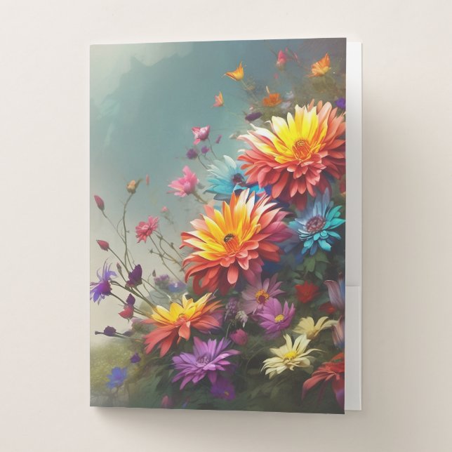 Floral Pocket Folder (Front)