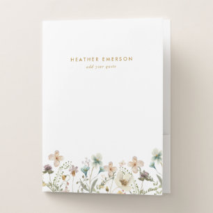 Floral Pocket Folder