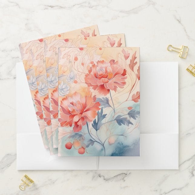 Floral Pocket Folder (In Situ)