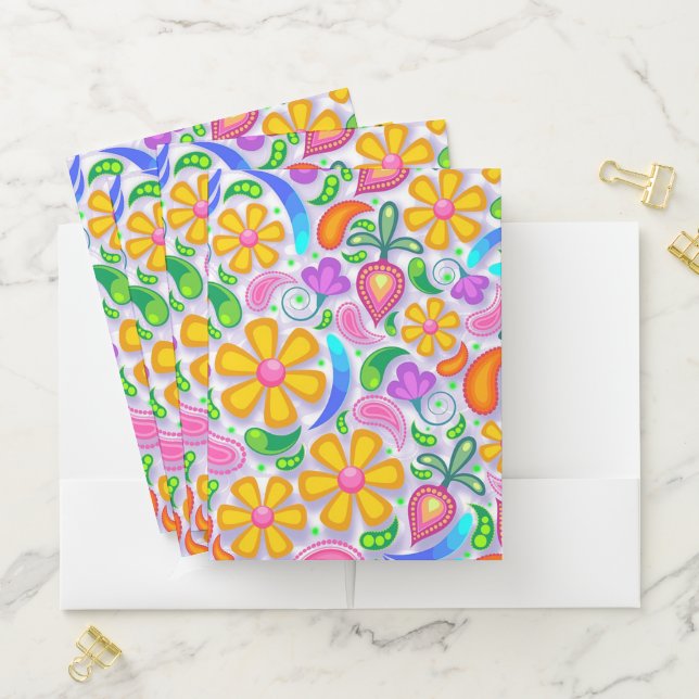 Floral Pocket Folder (In Situ)