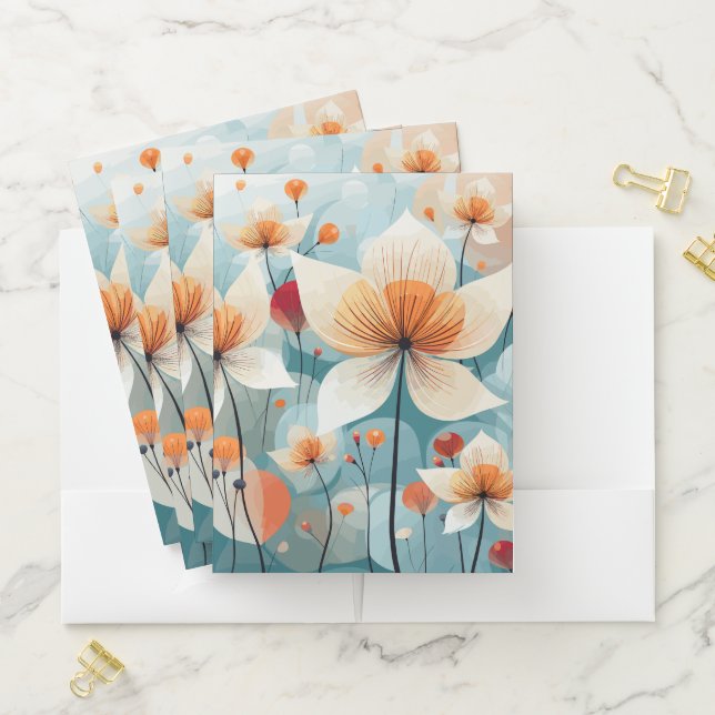 Floral Pocket Folder (In Situ)