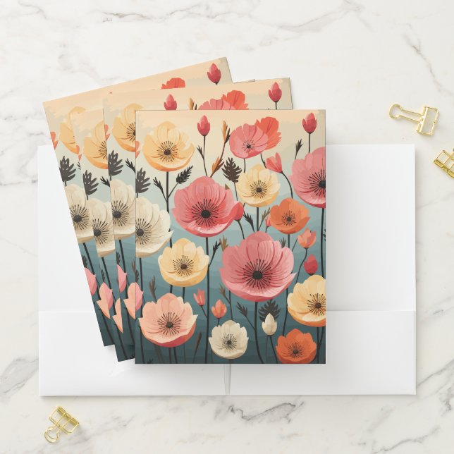 Floral Pocket Folder (In Situ)