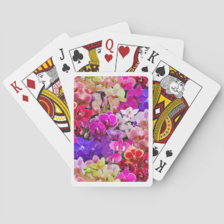 floral poker cards