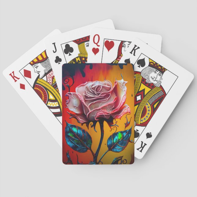 Floral Poker Cards (Back)