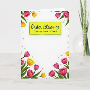 Floral Polka Dot Pattern Card