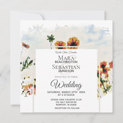*~* Floral Poppy Field  Painting AR9 Invitation