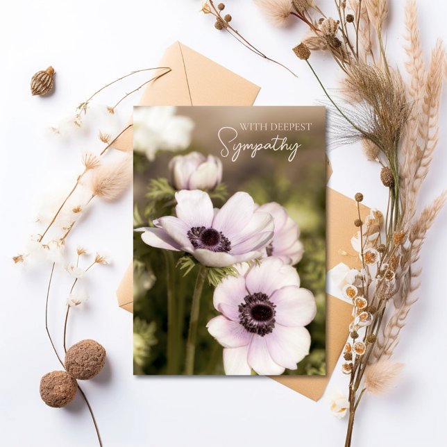 Floral Poppy Sympathy Card  (Creator Uploaded)