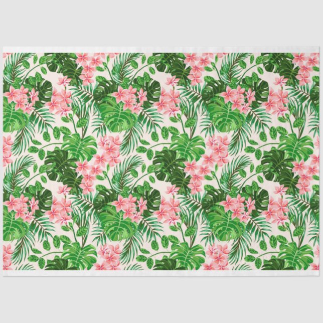 Floral Popular Elegant Modern Tissue Paper (Front)