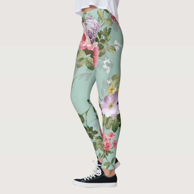 Floral Popular Leggings (Left)