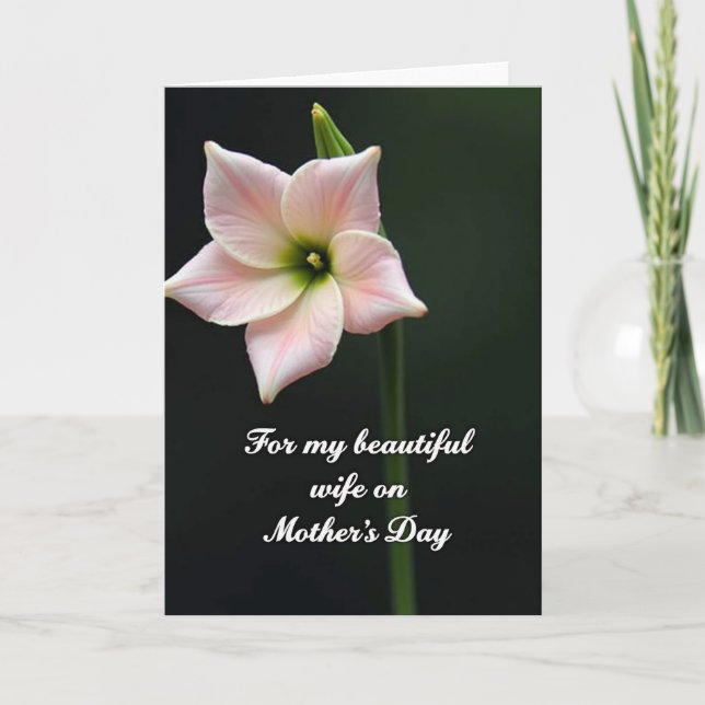 Floral Portrait Mothers Day Card (Front)