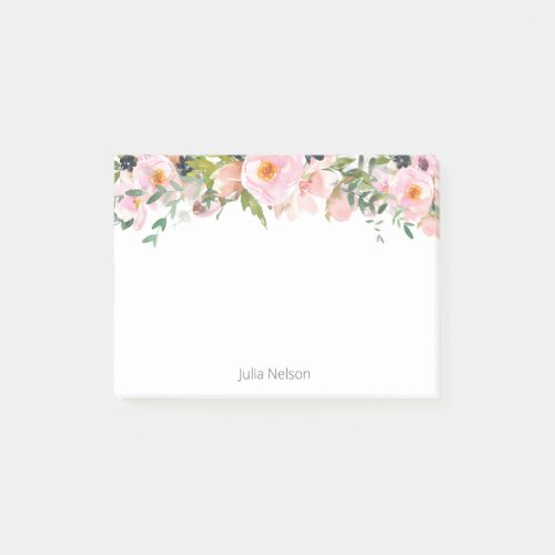 Floral Post It Notes