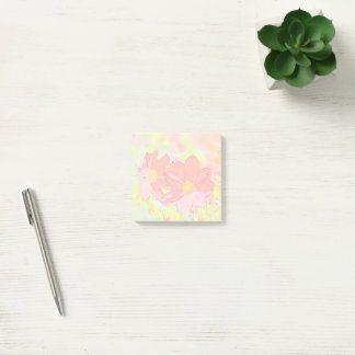 Floral post-it notes