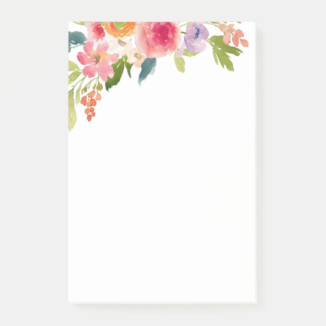 Floral Post-it Notes (Front)