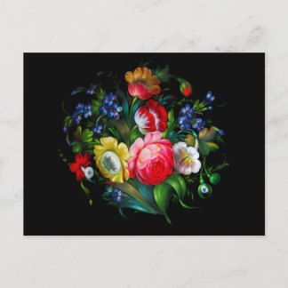 Floral Postcard