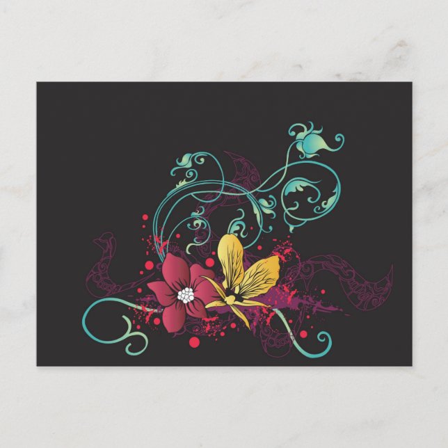 Floral Postcard (Front)