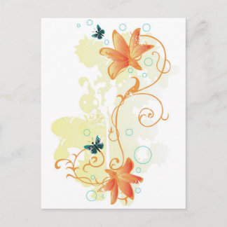 Floral Postcard