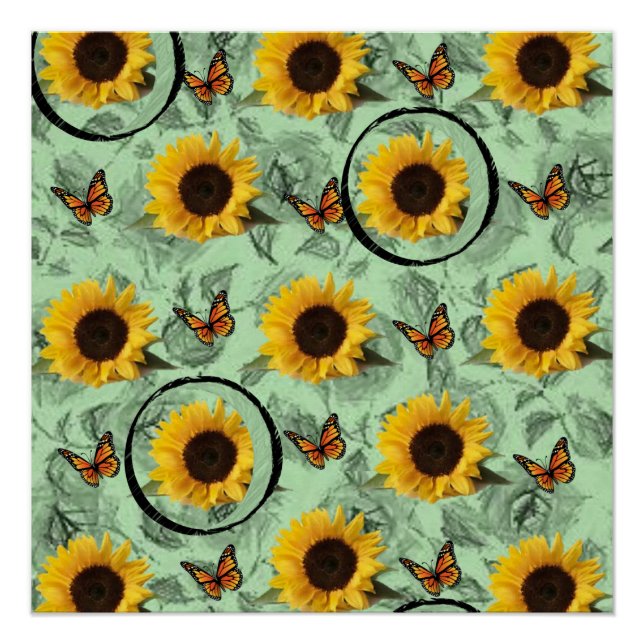 Floral Poster Sunflower (Front)