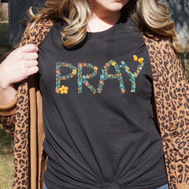 Floral Pray Women's T-Shirt (Creator Uploaded)