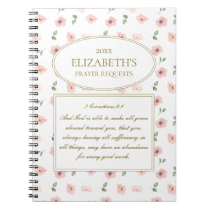 Floral Prayer Requests Journal