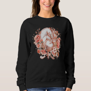 Floral Pregnancy Womb Anatomy Baby Gynecology Expe Sweatshirt