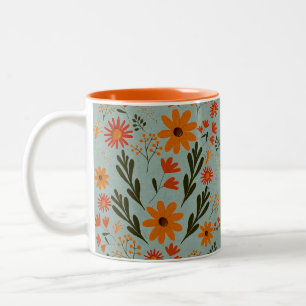Floral Pretty Colorful Flowers Mug