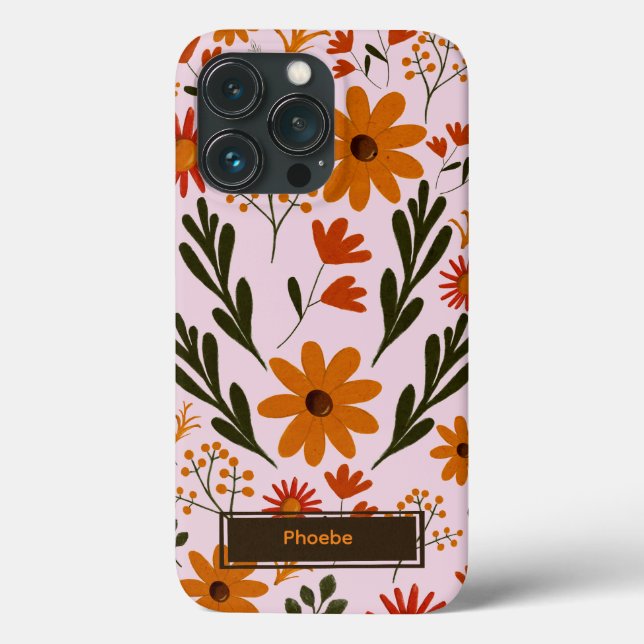 Floral Pretty Colorful Flowers Phone Case (Back)